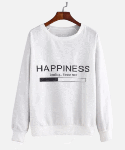 Letter Print Raglan Sleeve Sweatshirt