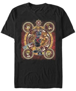 Kingdom Hearts Character Circle T-Shirt