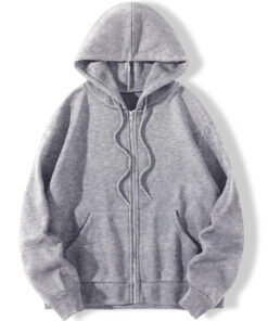 Zip Up Drawstring Hoodie